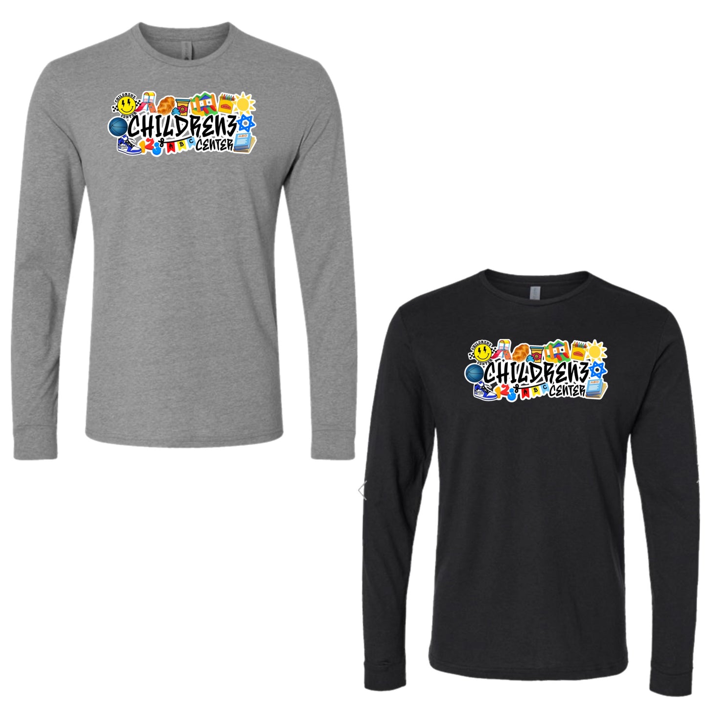 Adult Long sleeve boys collage Childrenz Center tee