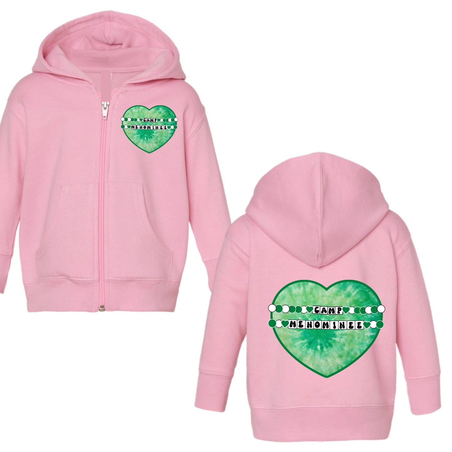Menominee girls bracelet zip hoodie