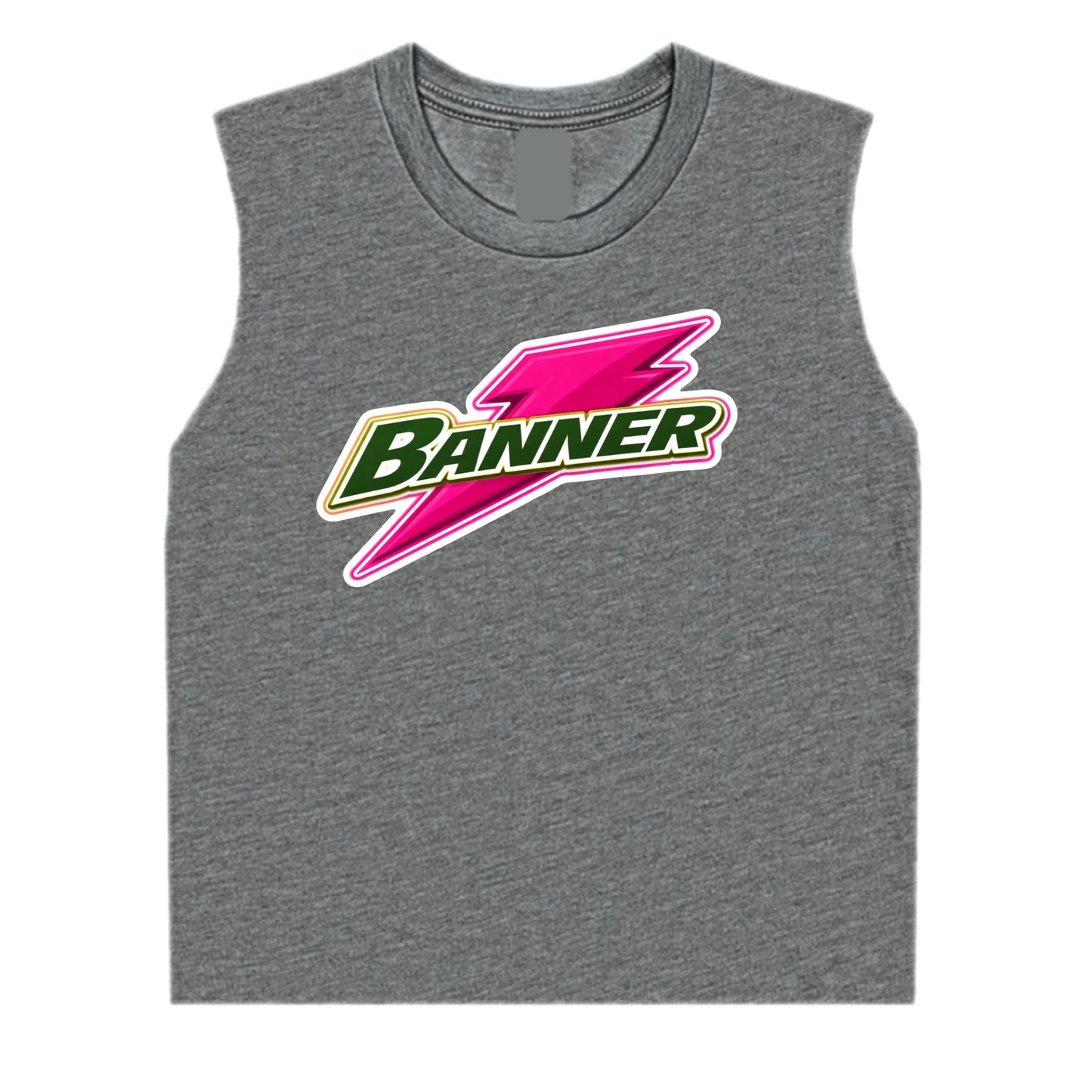 Banner girls pink bolt tank