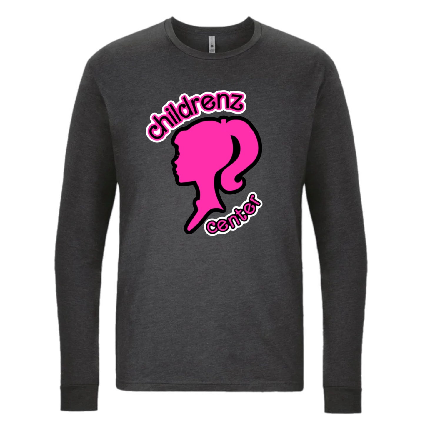 Childrenz Center Adult Long Sleeve Pink Doll Tee