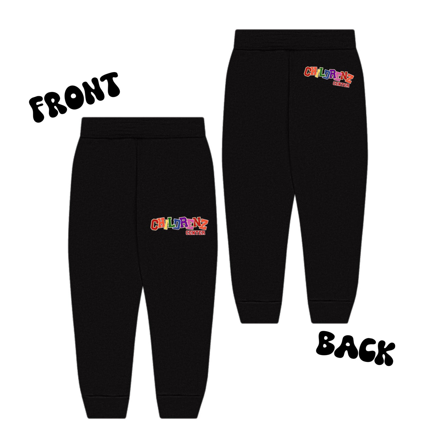 Childrenz Center girls patched joggers