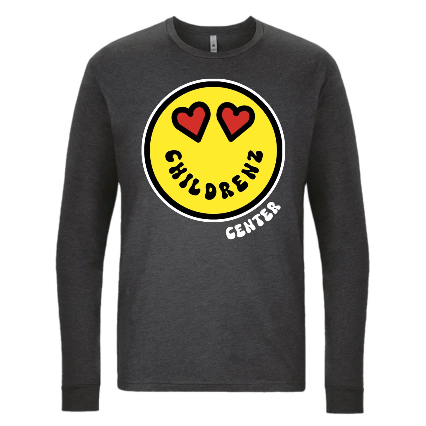 Childrenz Center Heart Eyes Emoji Adult Long Sleeve