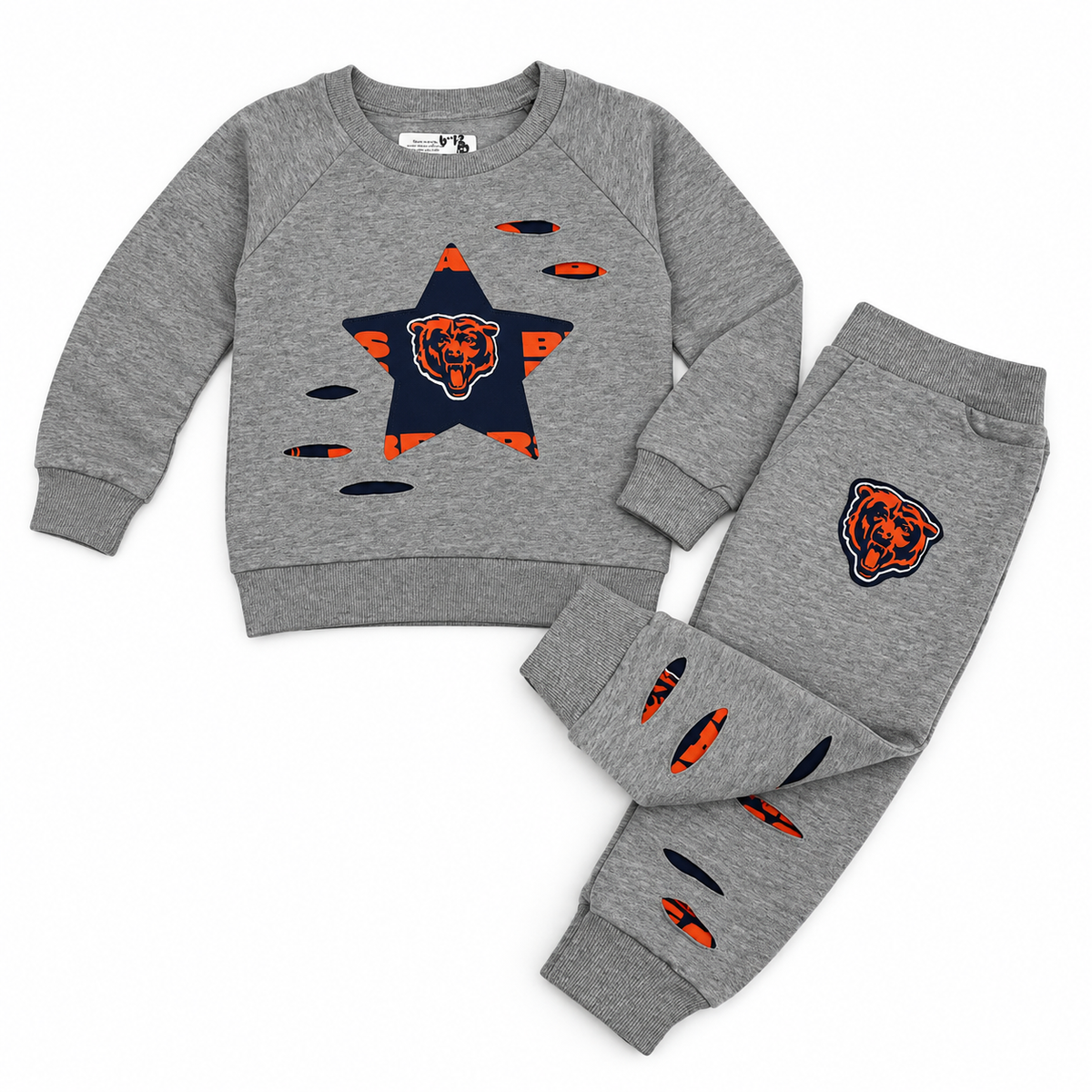 Chicago Bears Crewneck & Joggers Set