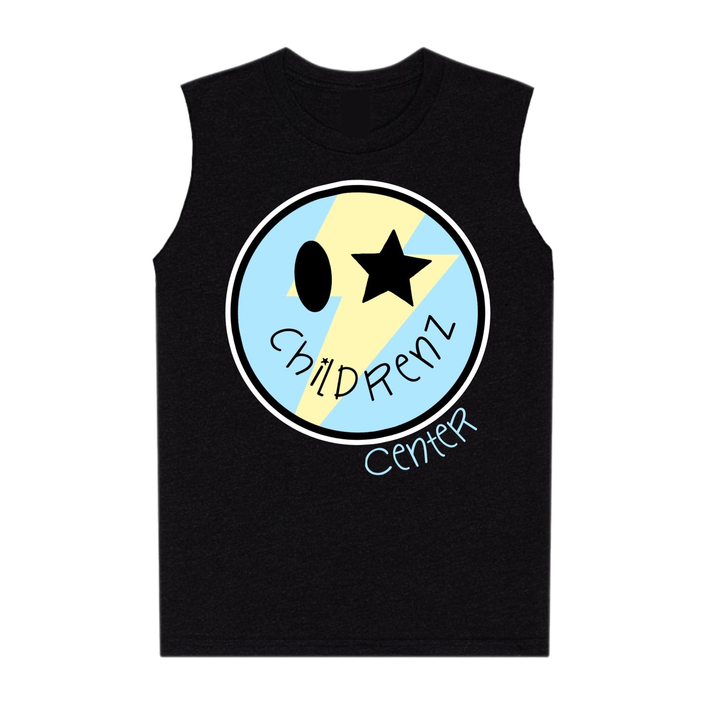 Childrenz Center bolt emoji tank