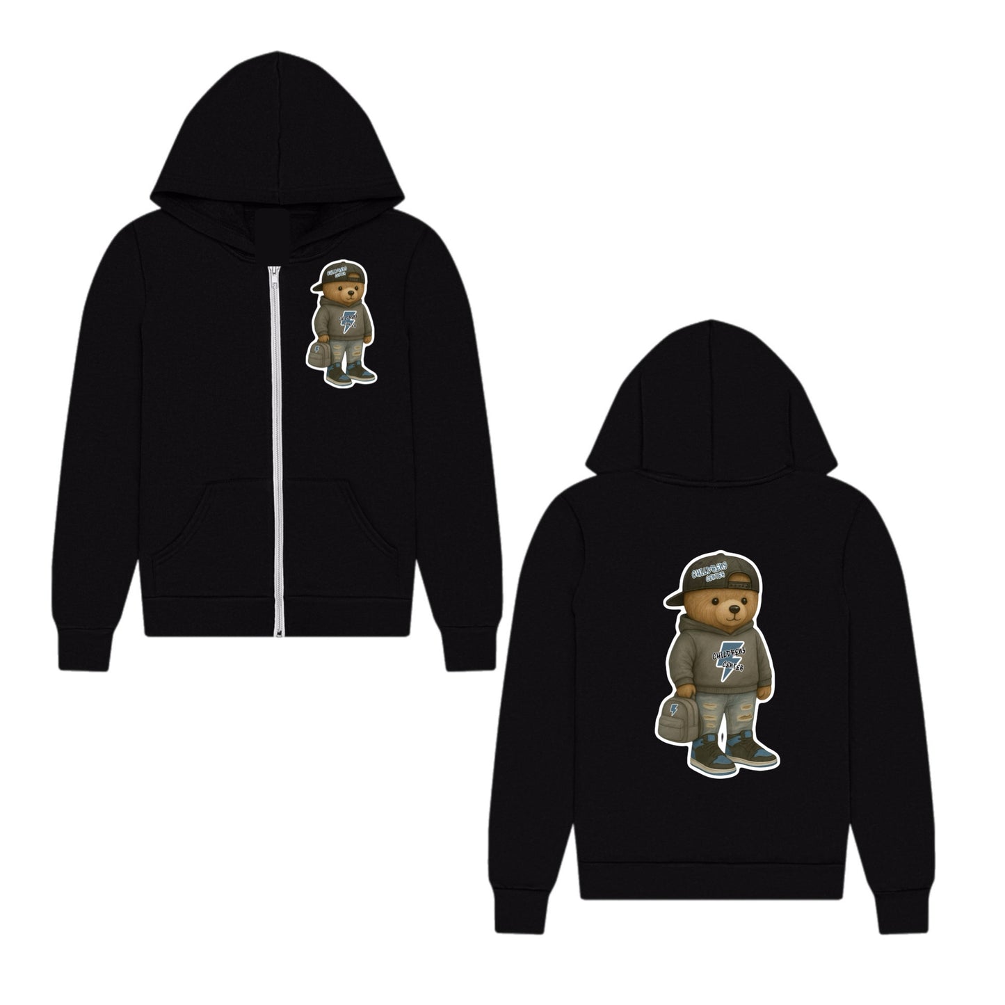 Childrenz Center boy teddy bear zip hoodie