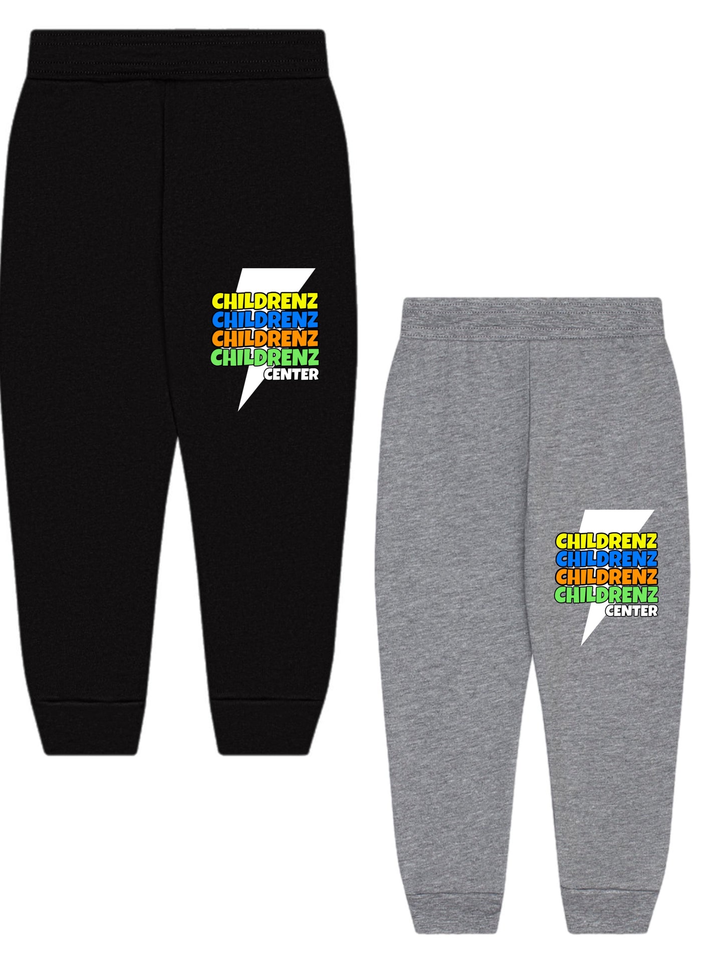 Childrenz Center neon bolt joggers