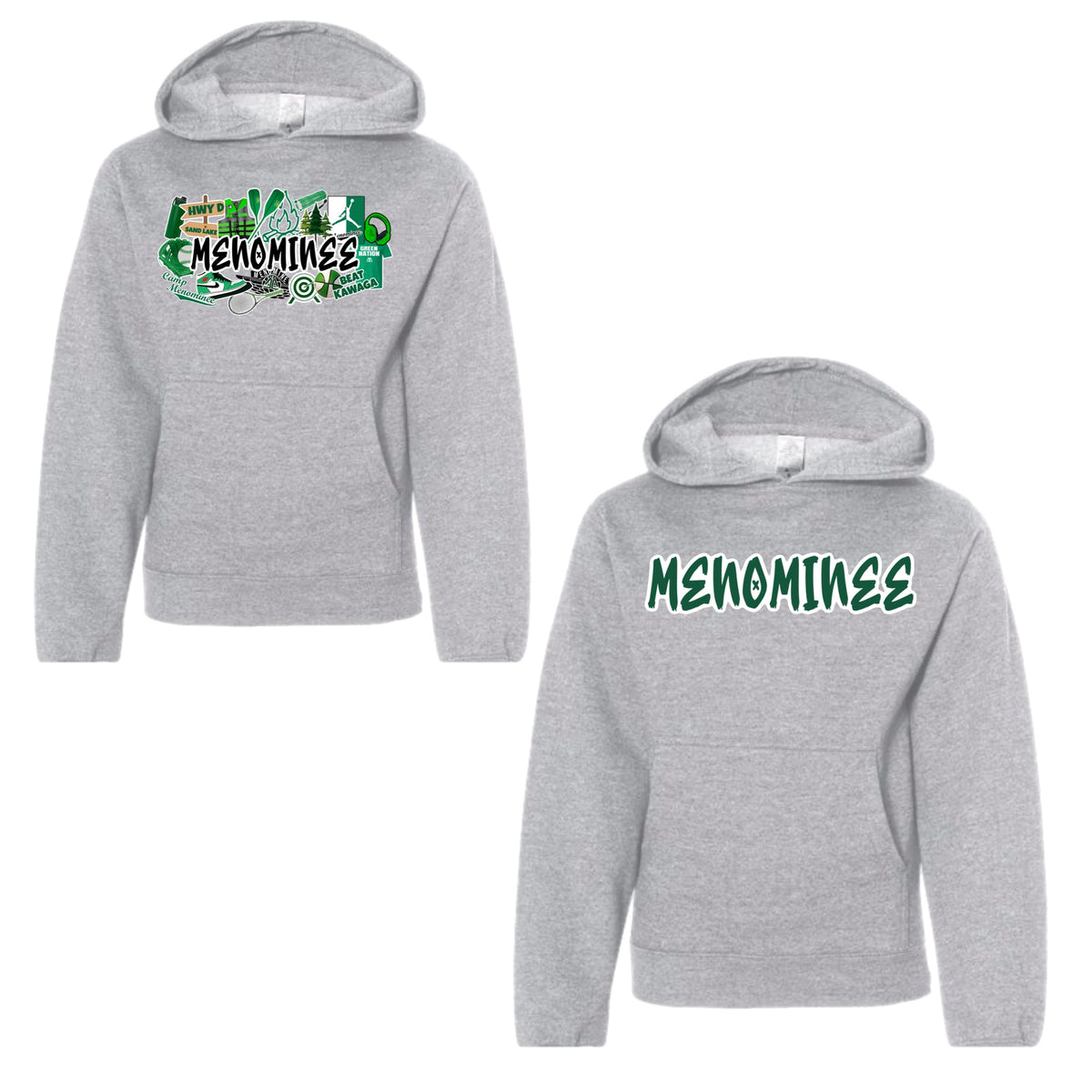 Menominee graffiti hoodie