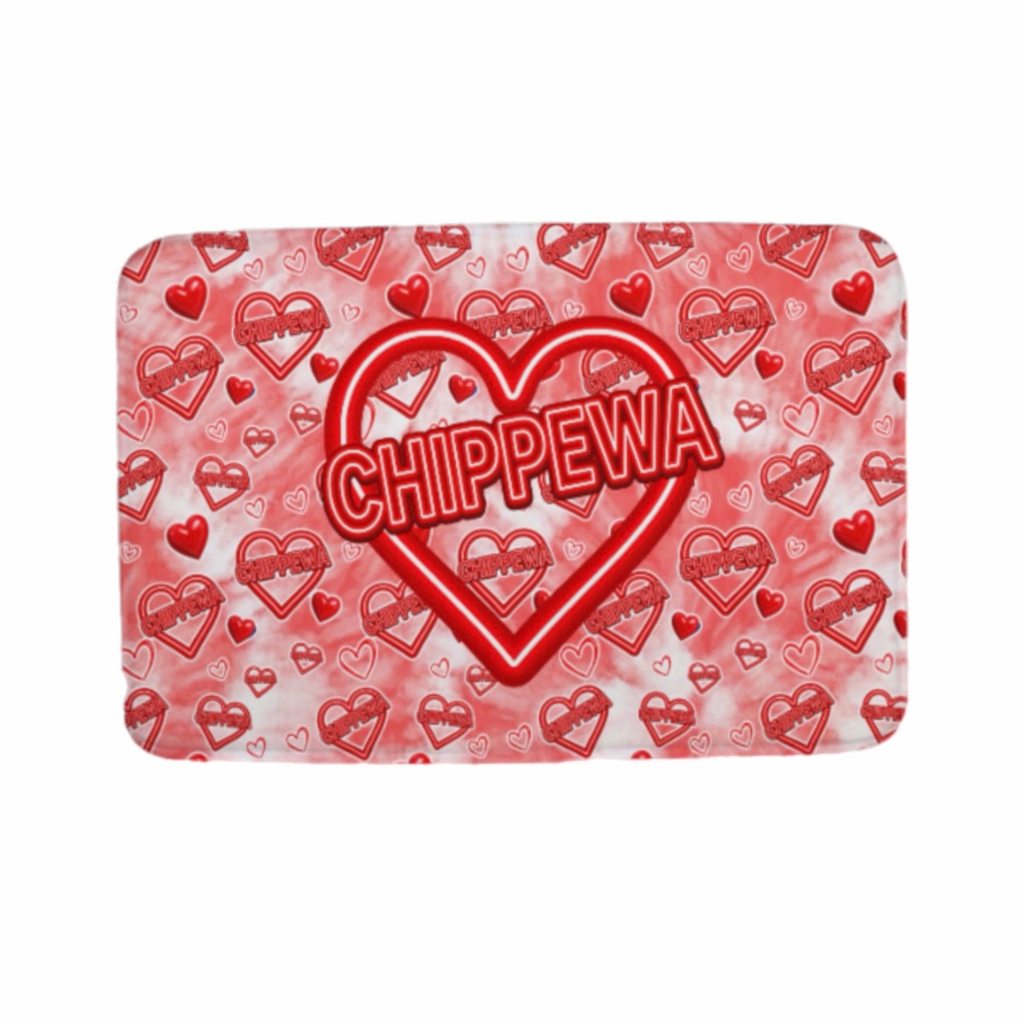 Chippewa neon sign floor mat