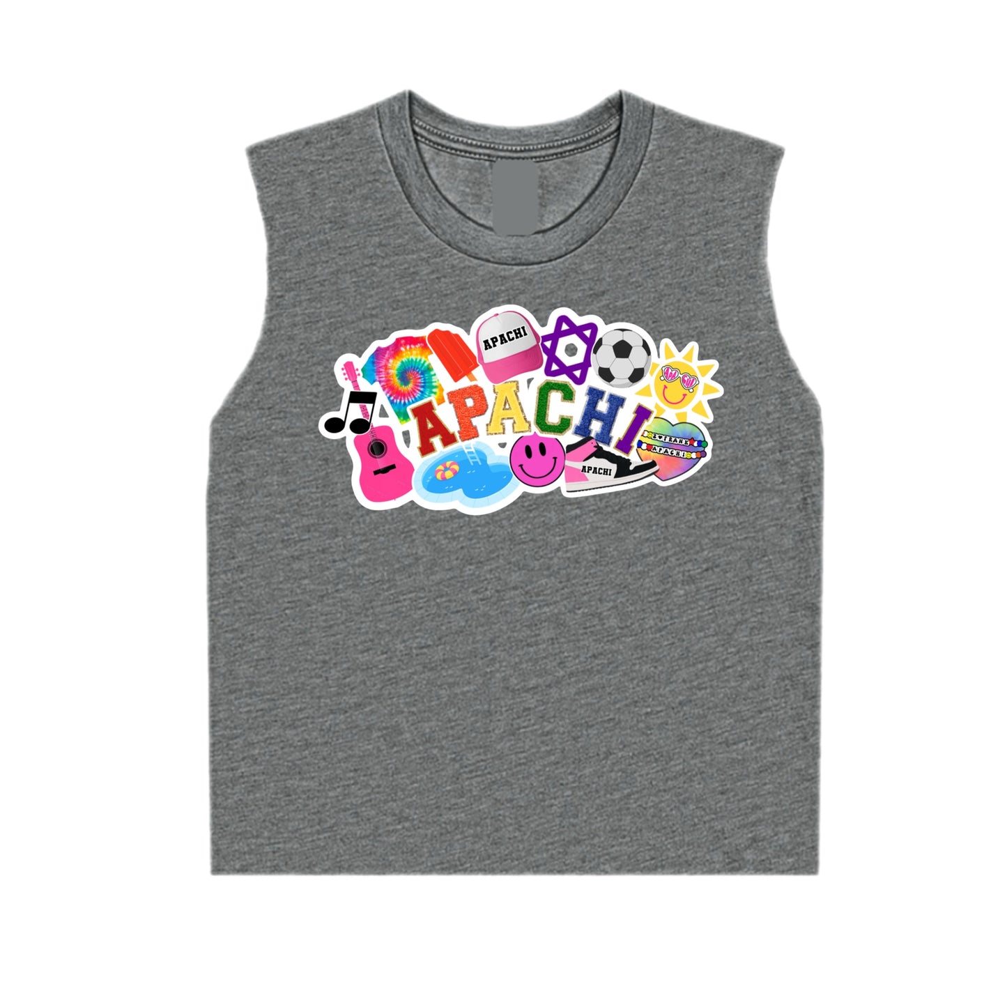 Girls Apachi collage tank