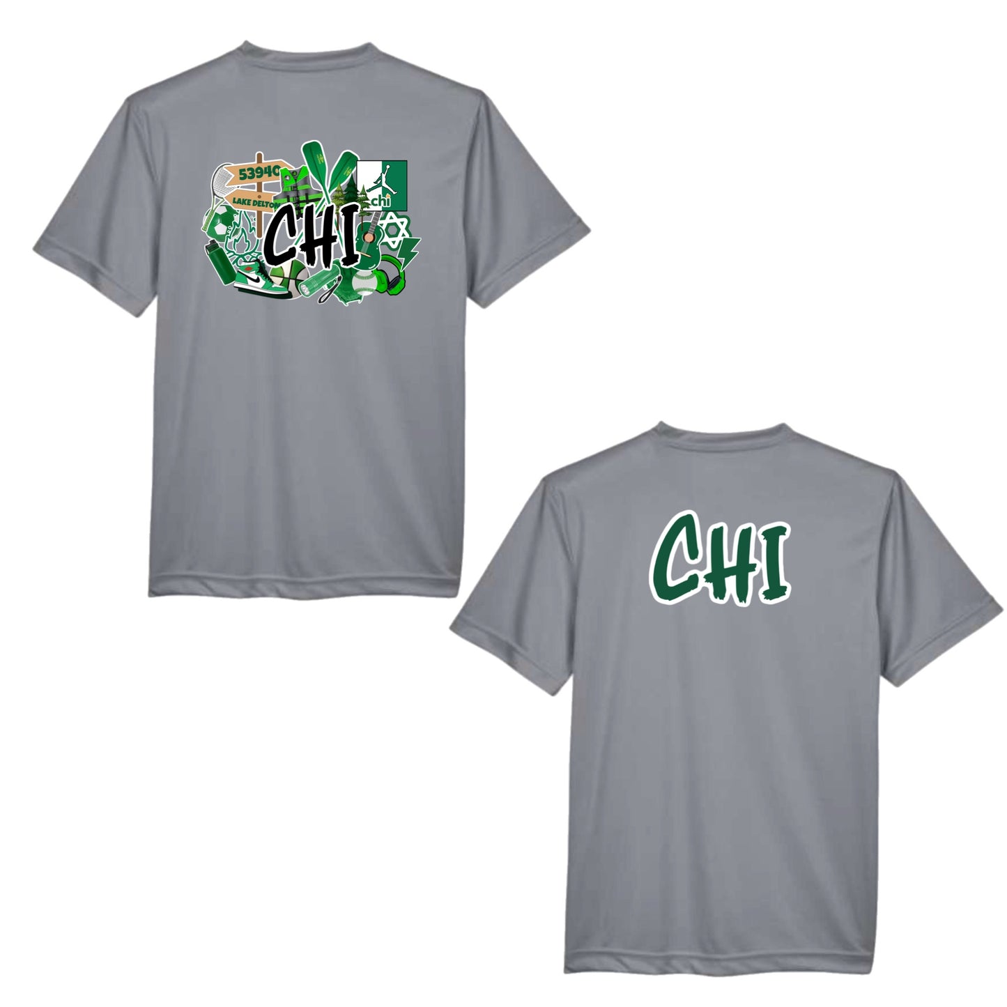 Camp Chi graffiti performance tee