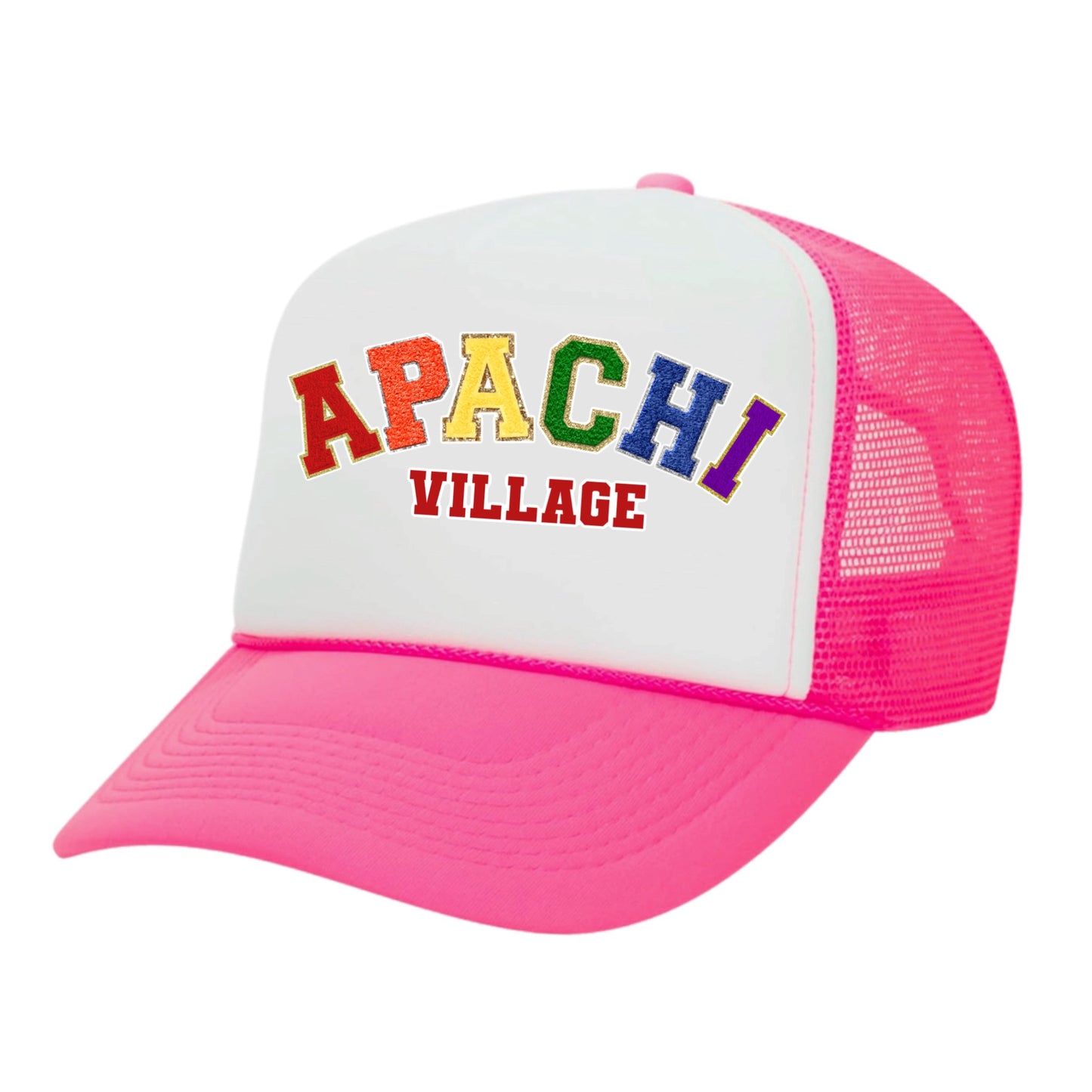 APACHI Village girls patched trucker hat