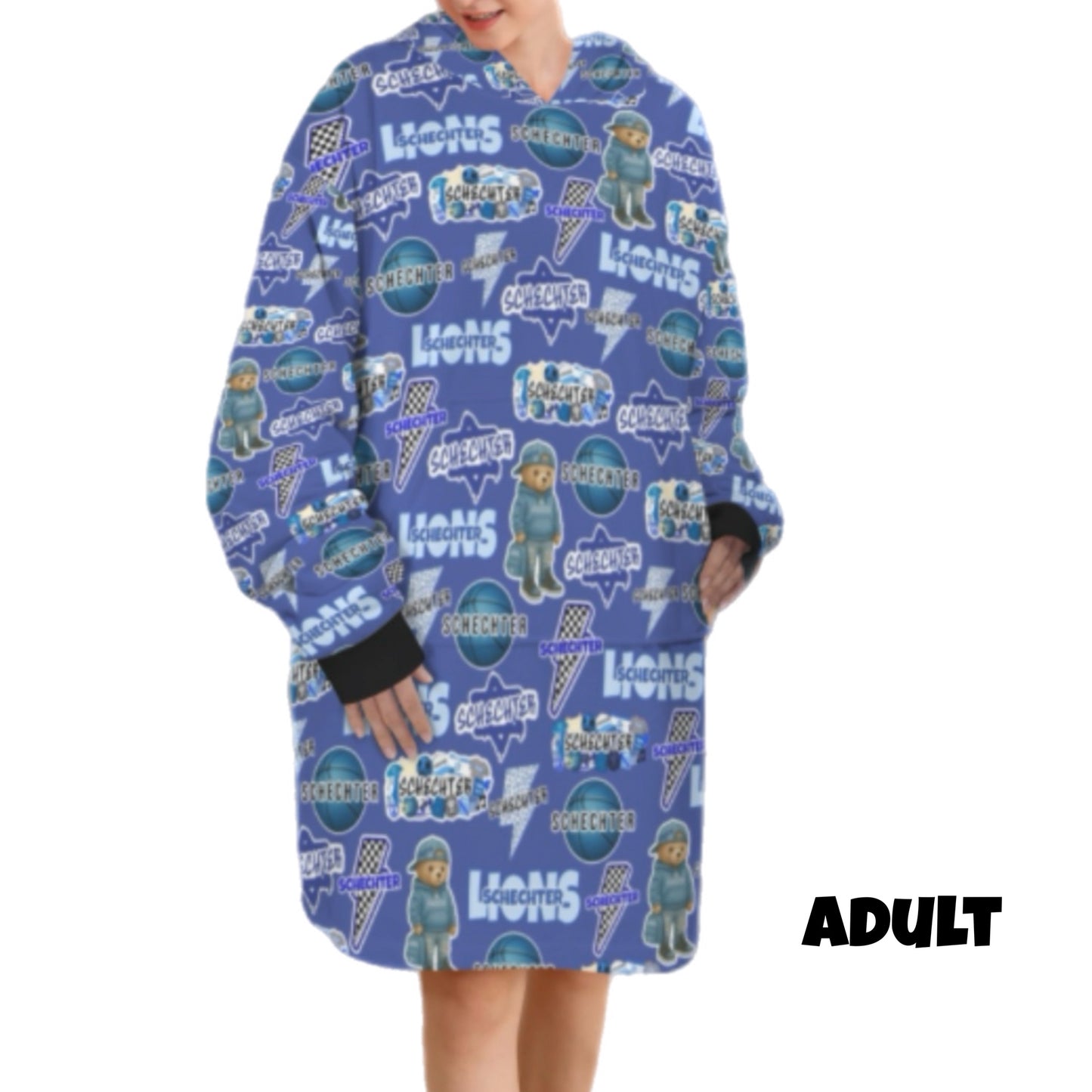 Schechter boys/mens fleece blanket hoodie
