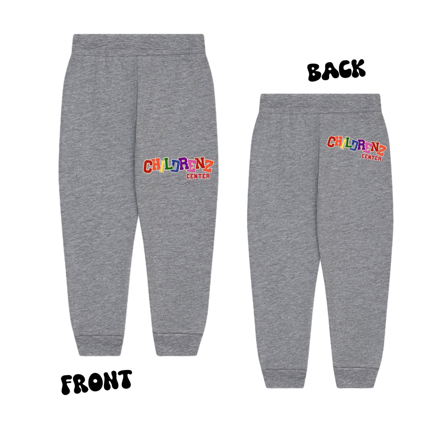 Childrenz Center girls patched joggers