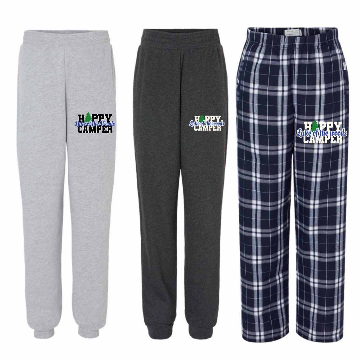 Lake of the Woods happy camper pants