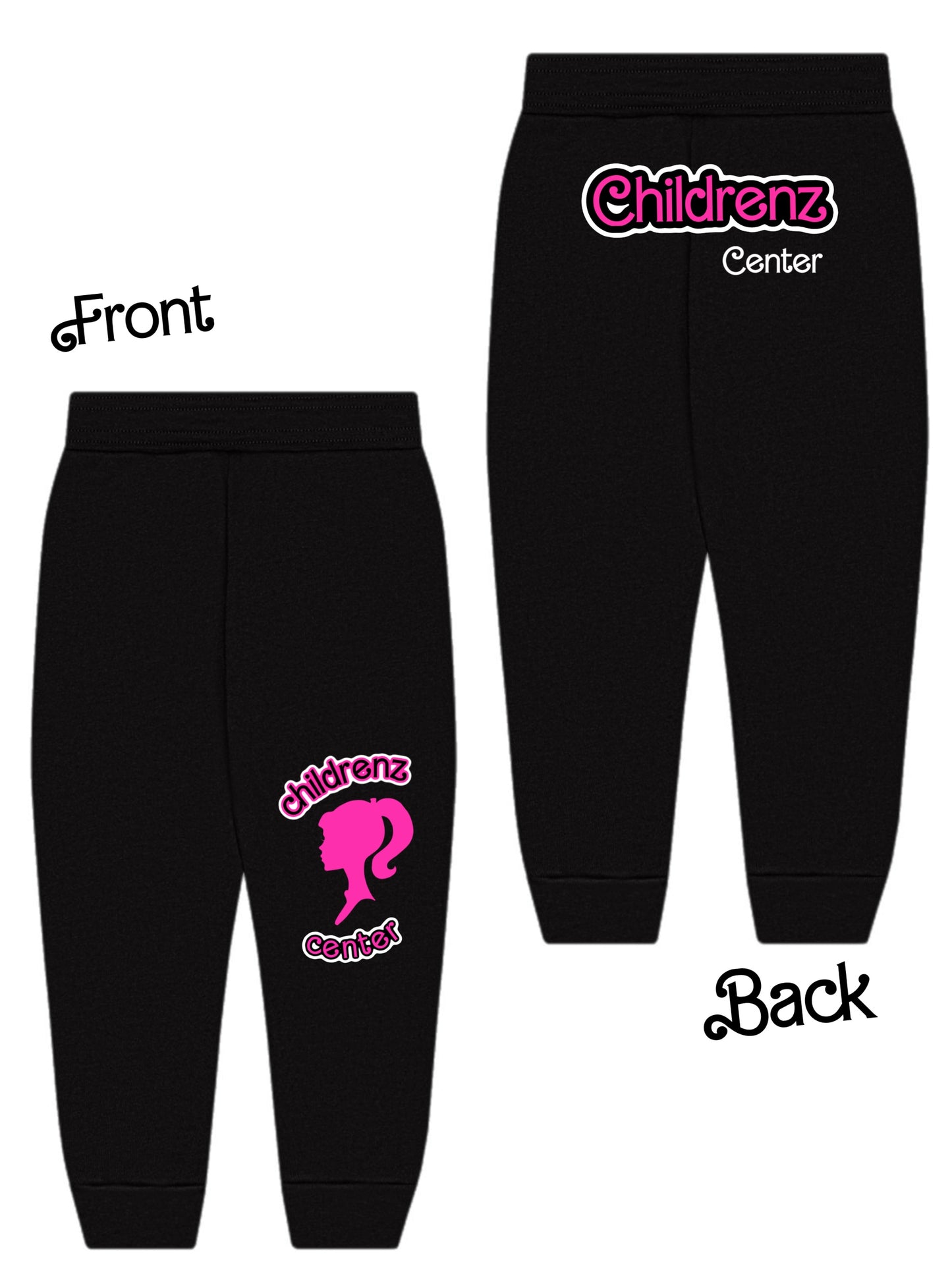 Childrenz Center Pink doll joggers