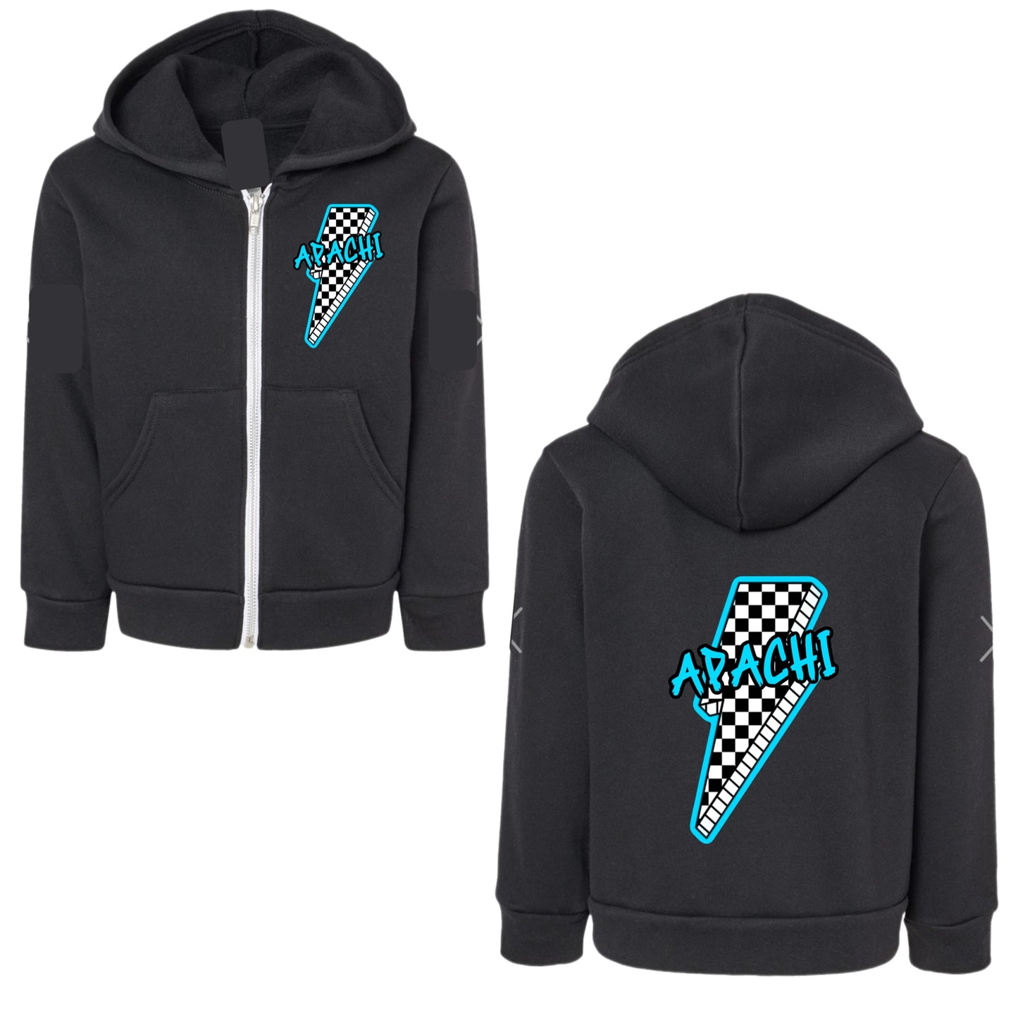 Boys Apachi bolt zip hoodie