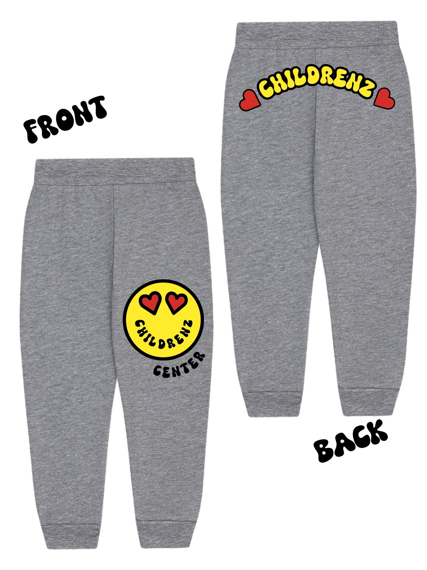 Childrenz Center Heart emoji joggers