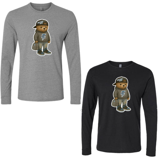 Adult Long sleeve boy teddy bear Childrenz Center tee