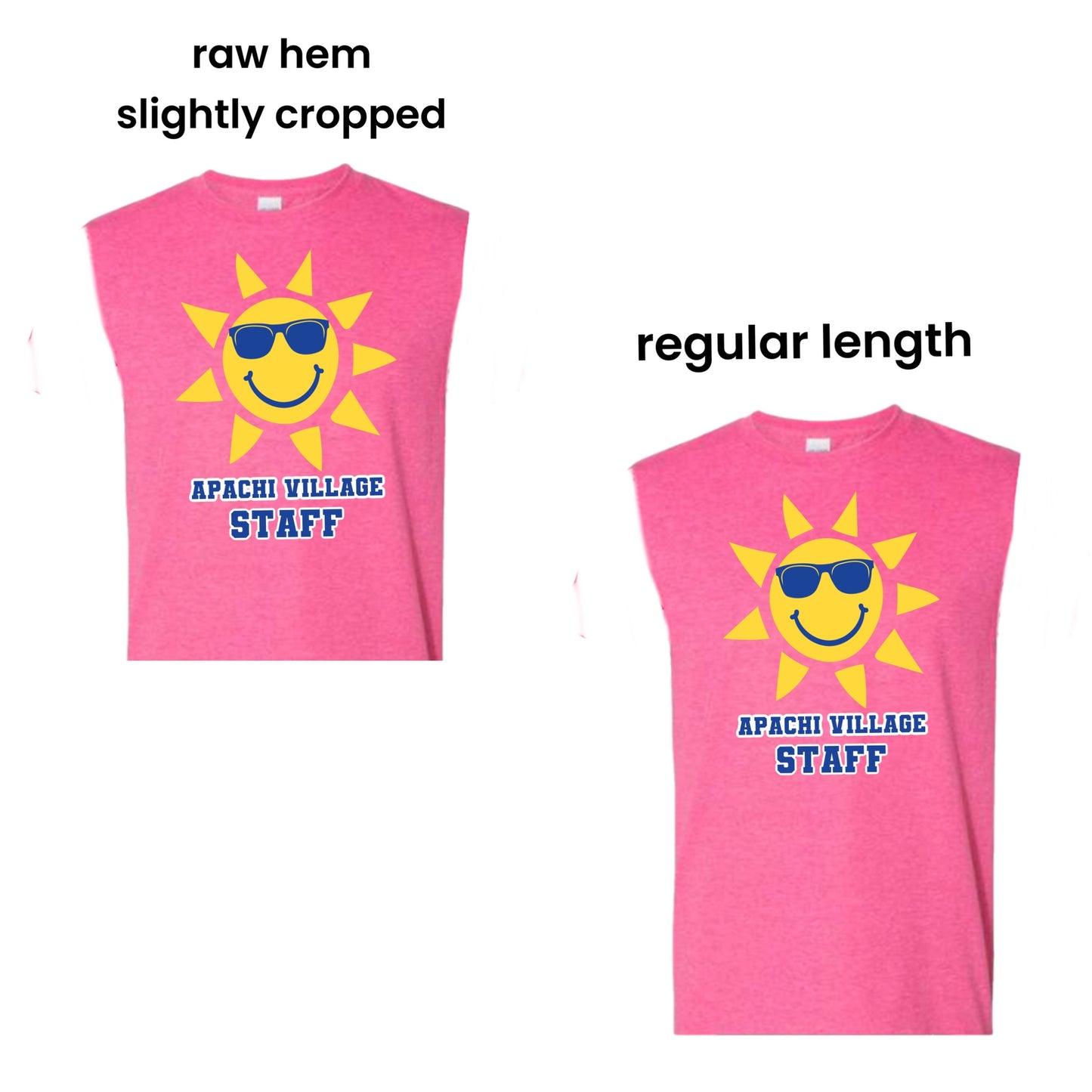 Large Retro Sun staff tank