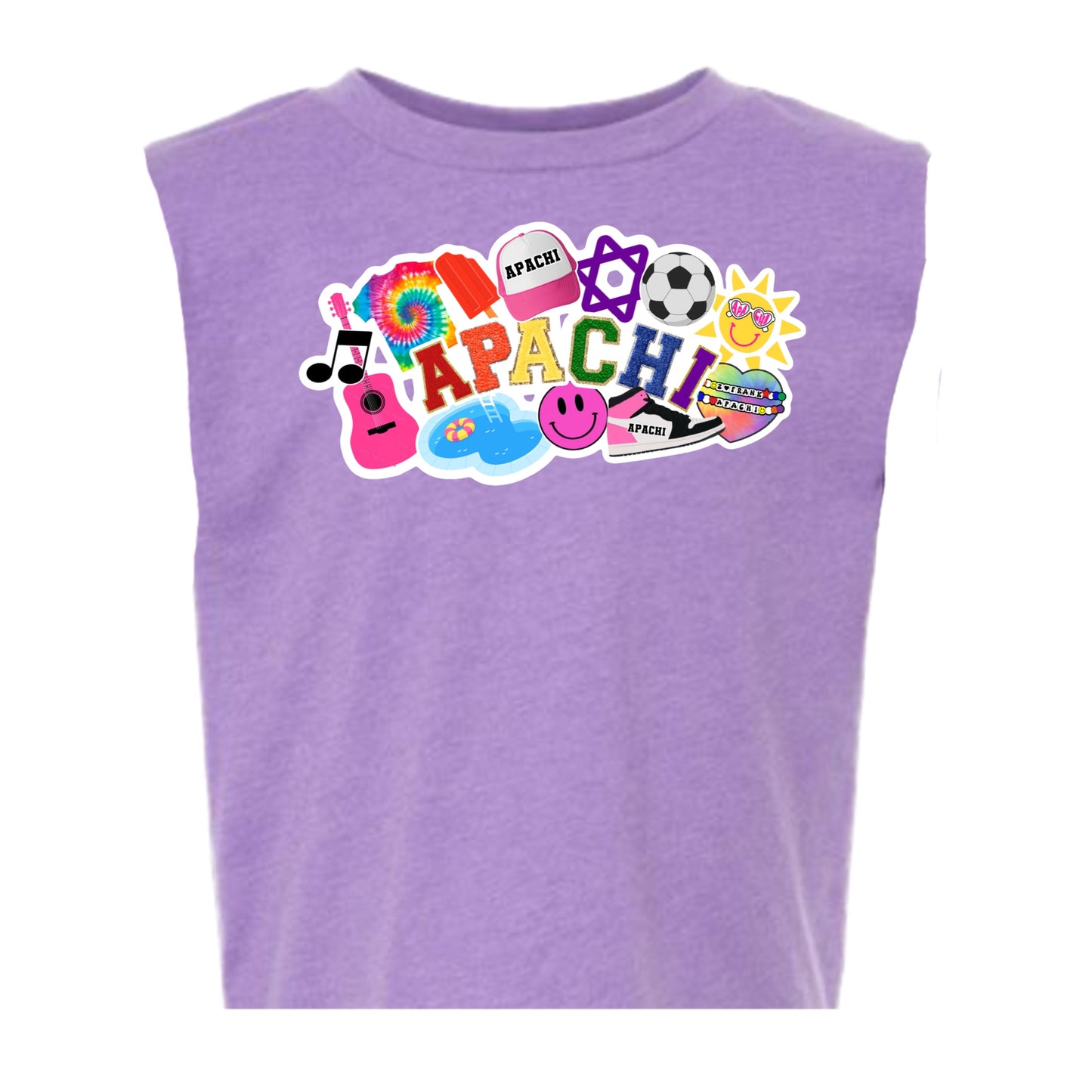 Girls Apachi collage tank