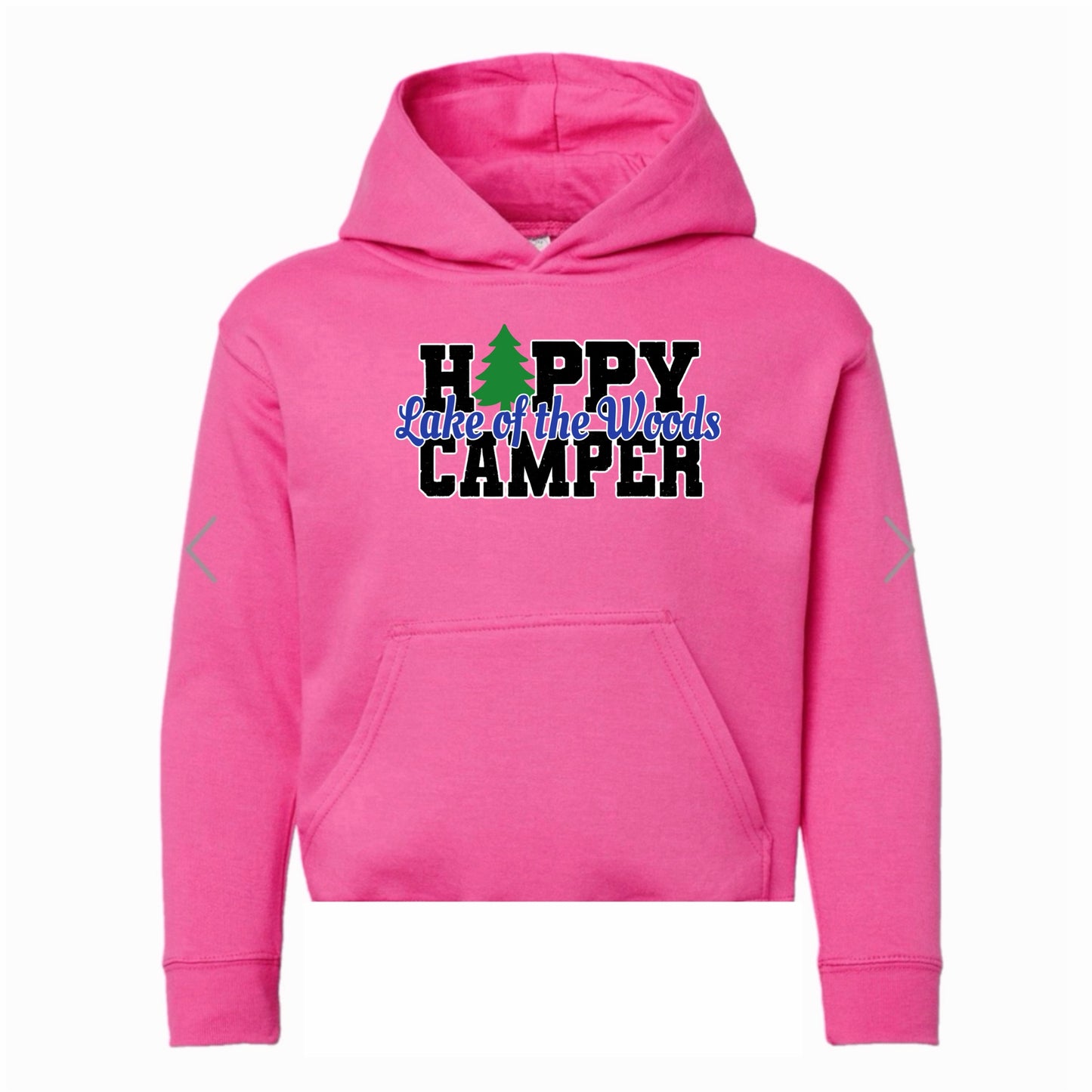 Lake of the Woods happy camper hoodie