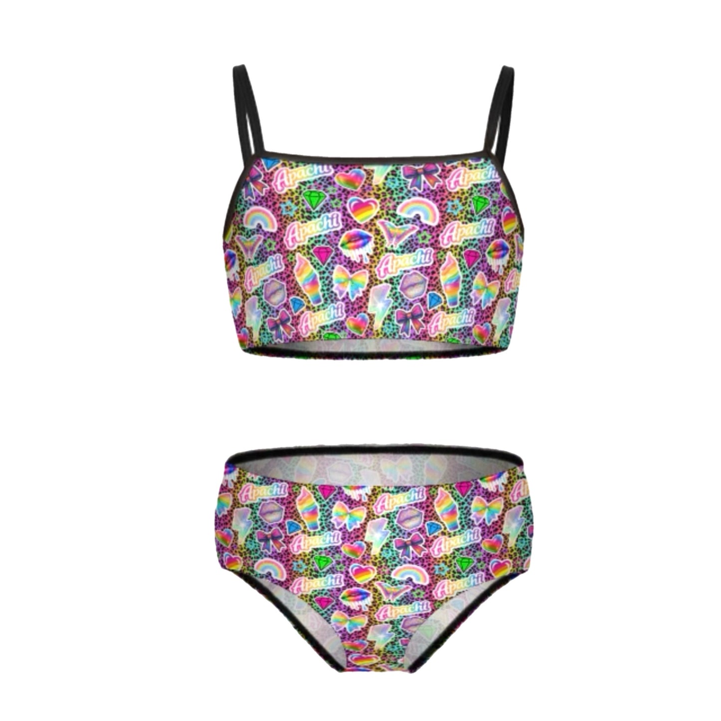 APACHI girls 2 piece swim suit