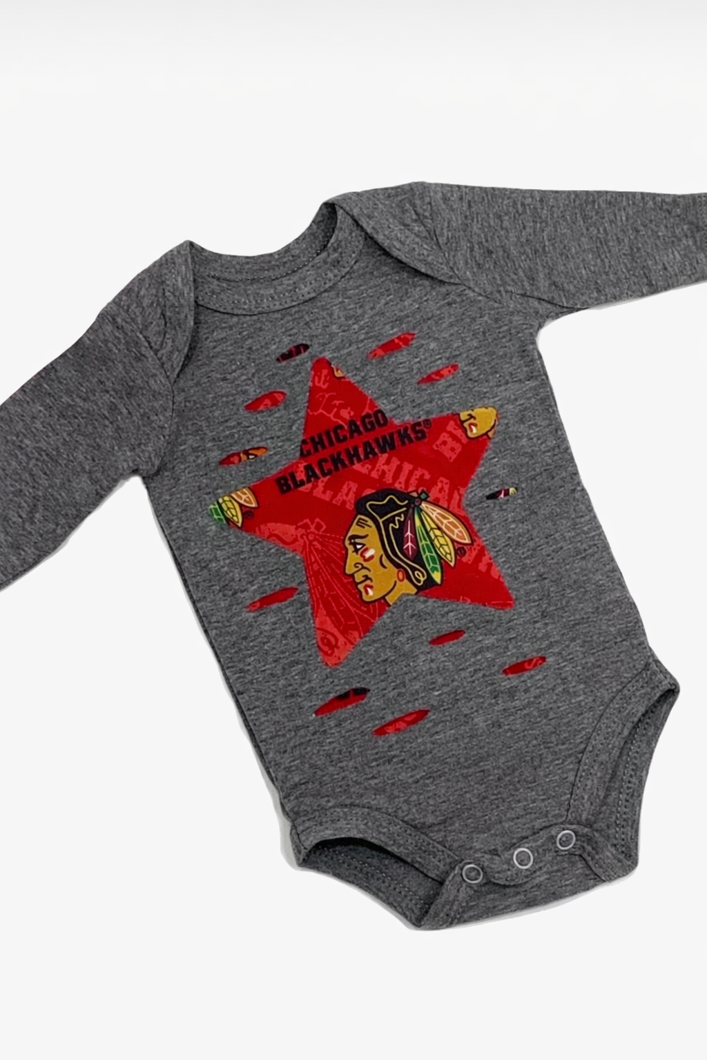 Chicago Hockey Distressed Star One Piece