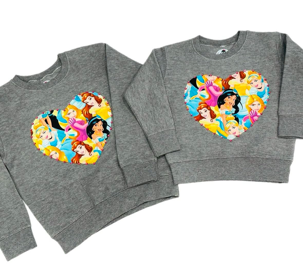 Disney Princess Rhinestone Heart Crewneck