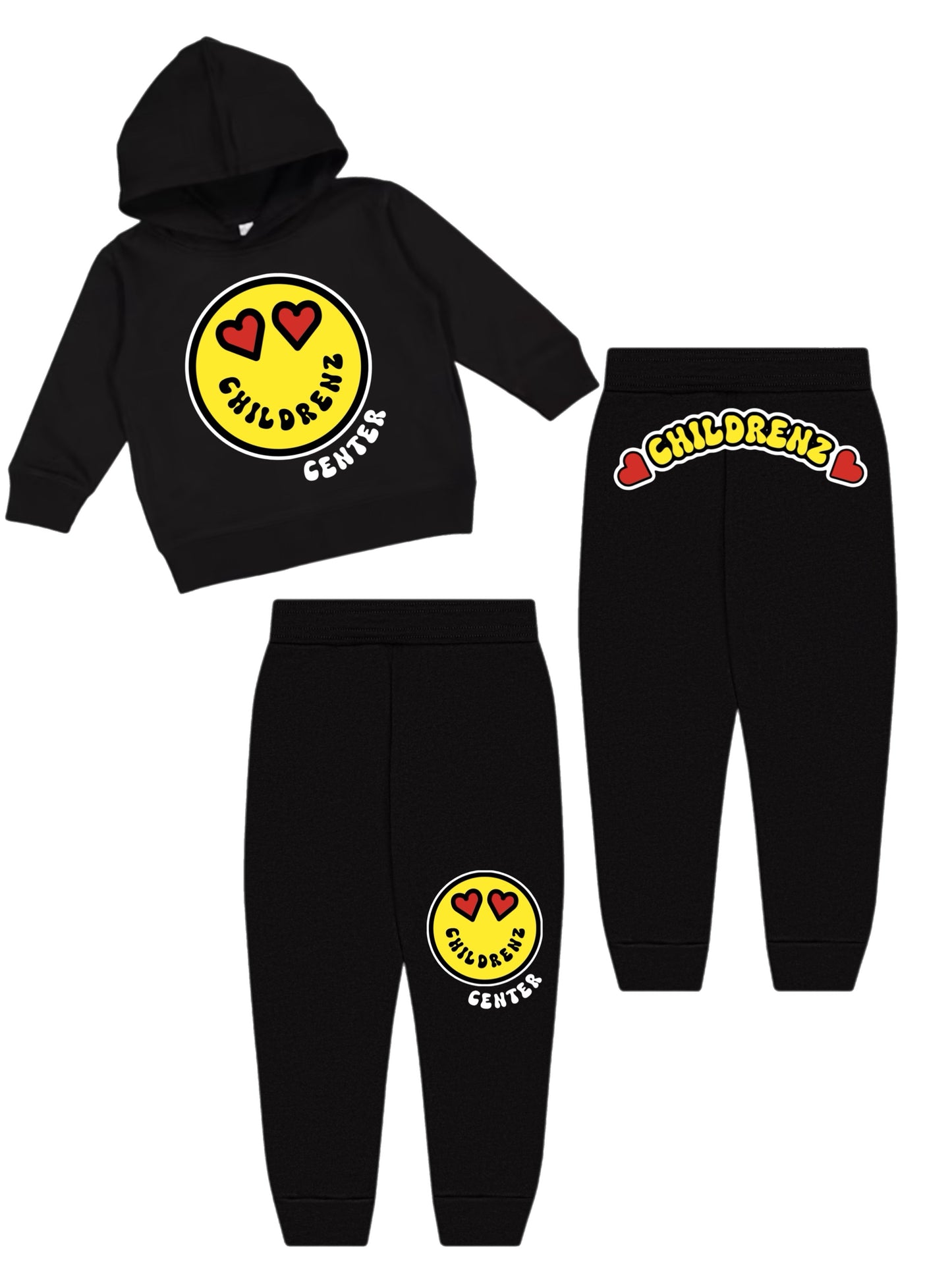 Childrenz Center Heart emoji joggers