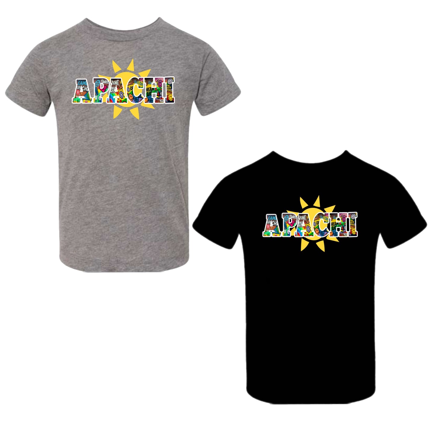 Unisex “Apachi” mural graffiti tee