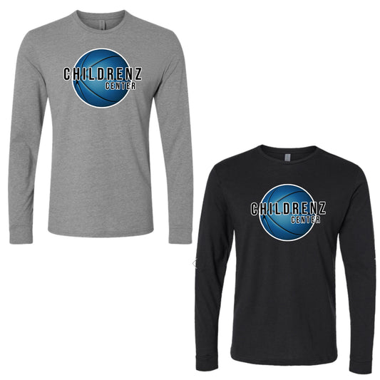 Adult Long sleeve basketball Childrenz Center tee