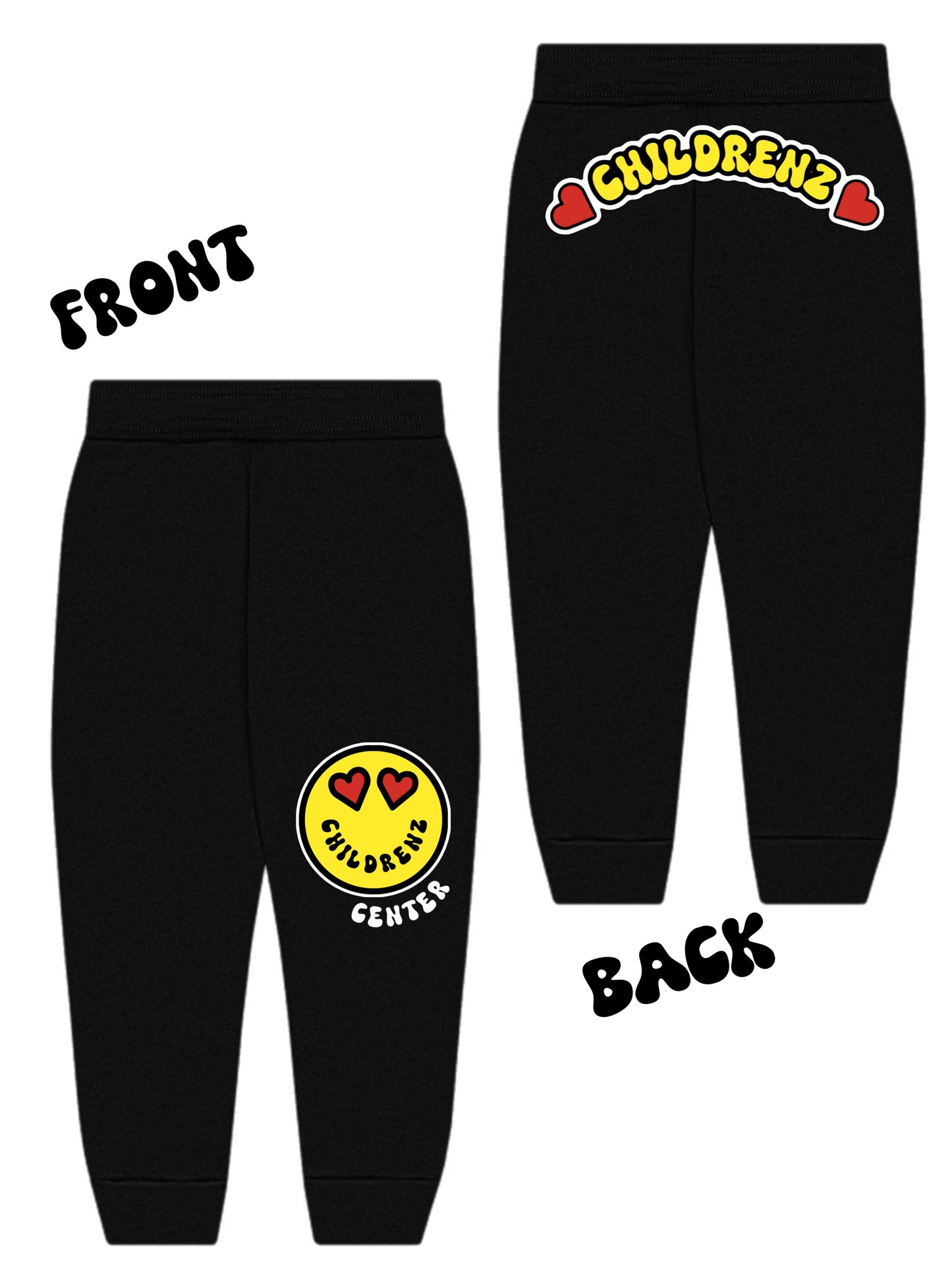 Childrenz Center Heart emoji joggers