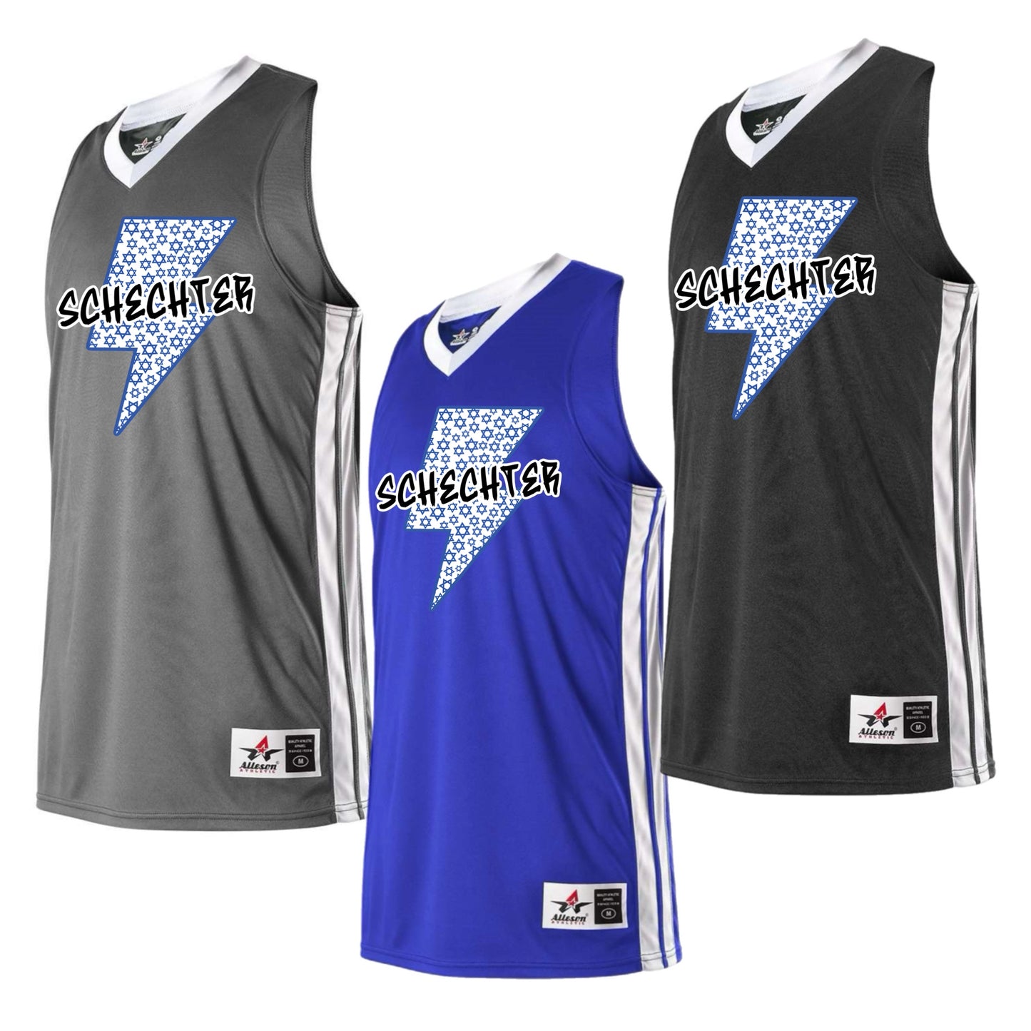 Schechter boys Star of David bolt jersey