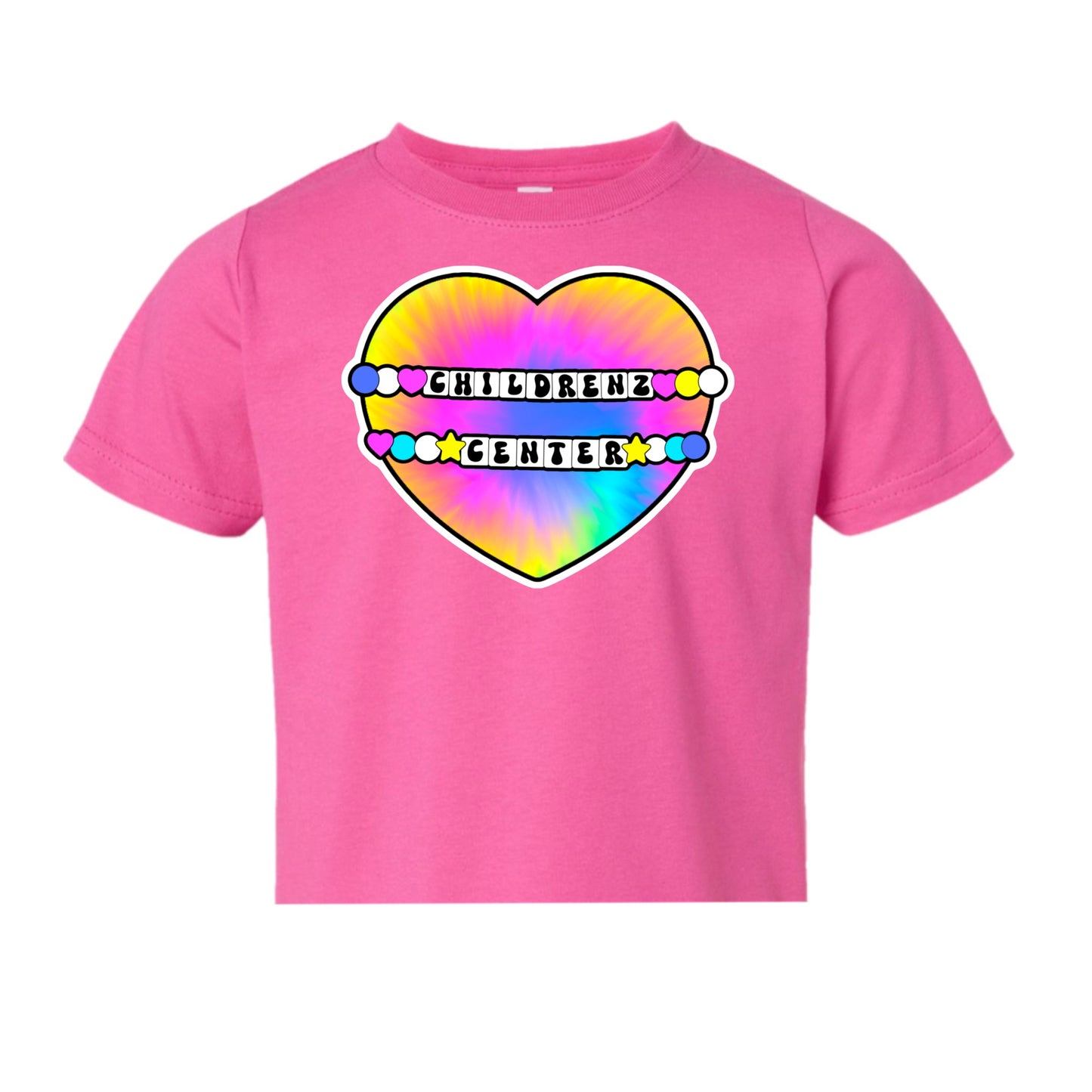 Childrenz Center tie dye heart tee