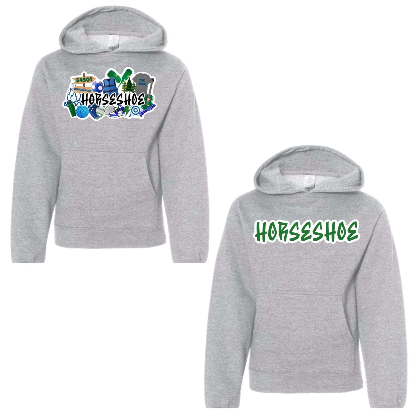 Horseshoe graffiti hoodie