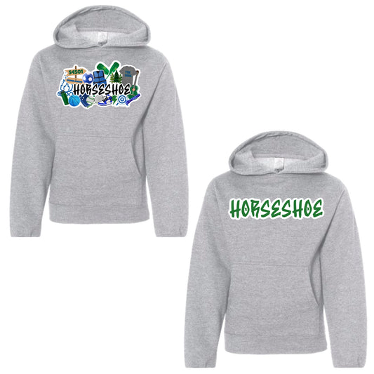 Horseshoe graffiti hoodie