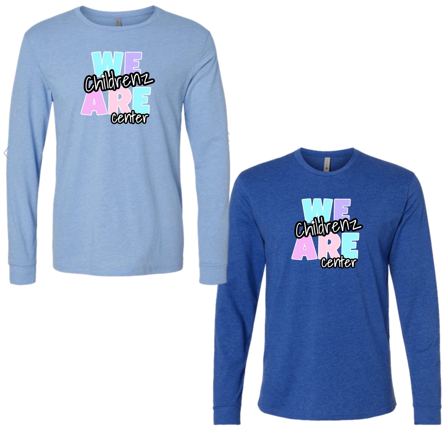 Adult Long sleeve girly logo Childrenz Center tee