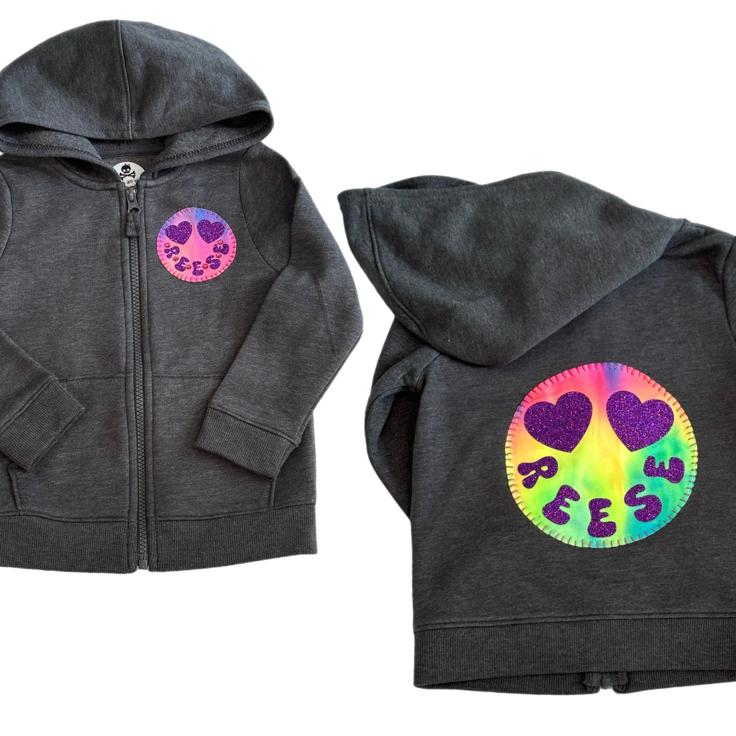 Emoji zip hoodie