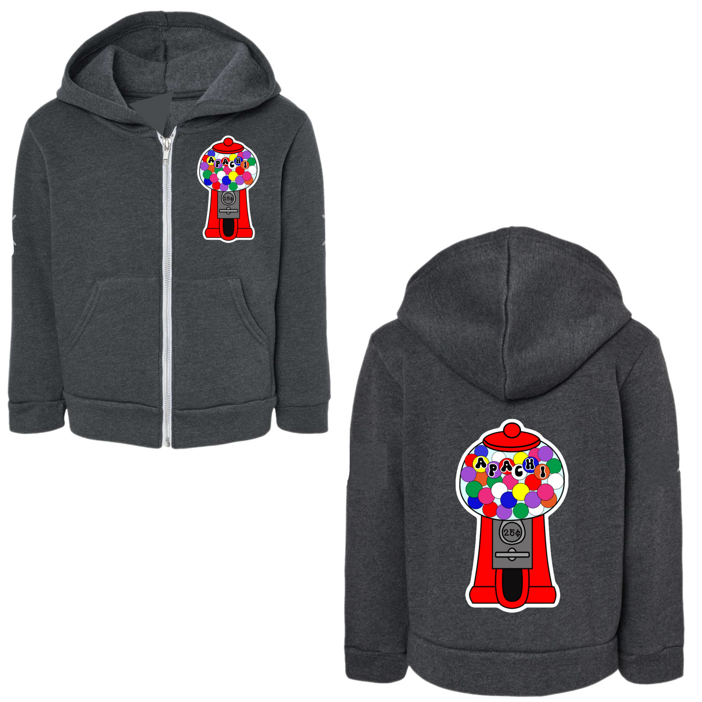 Girls Apachi gum ball zip hoodie