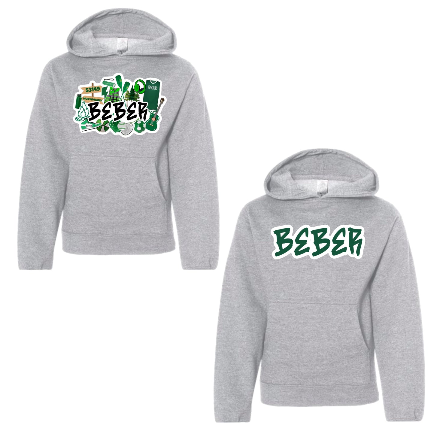 Beber graffiti hoodie