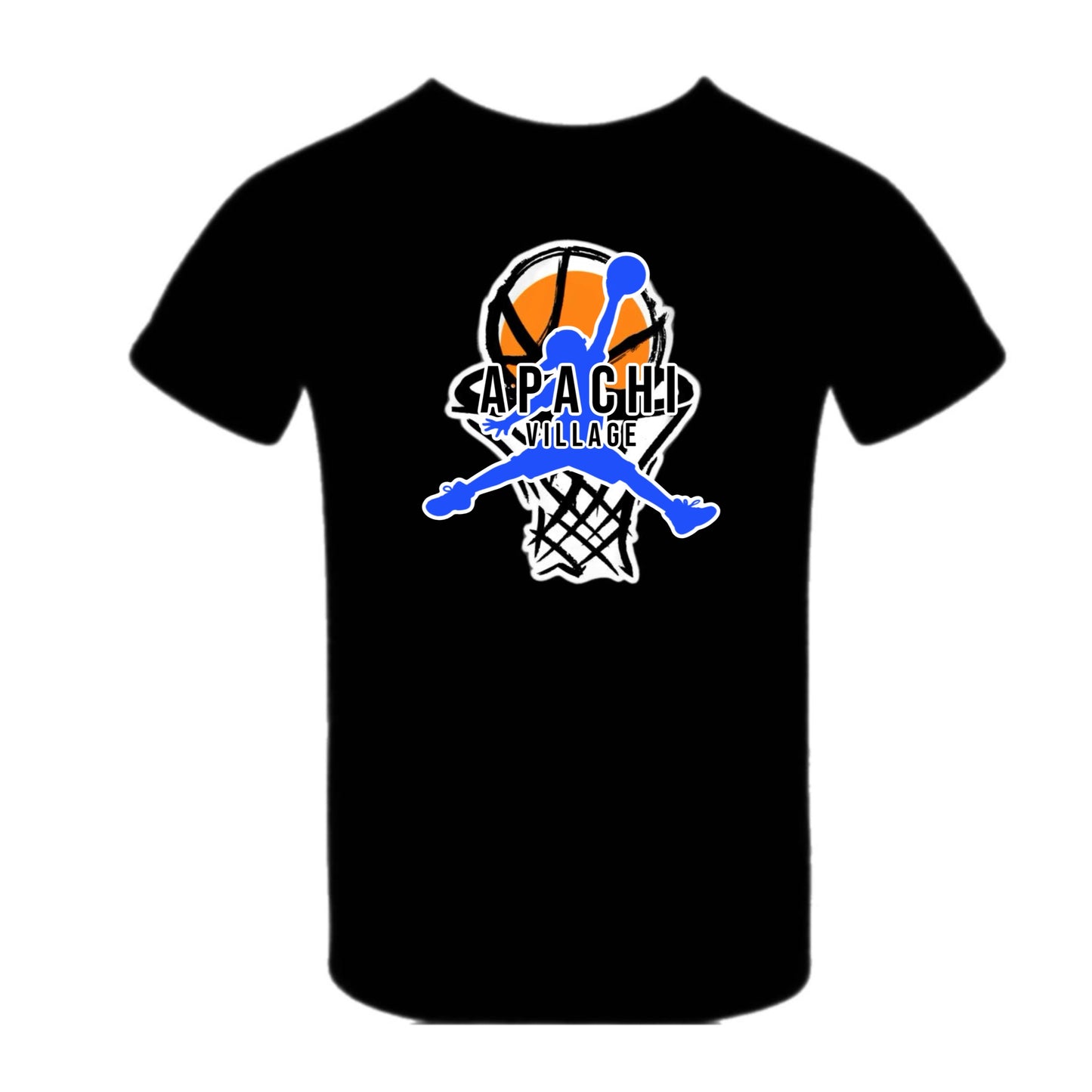 Apachi/ Apachi Village boys basketball tee