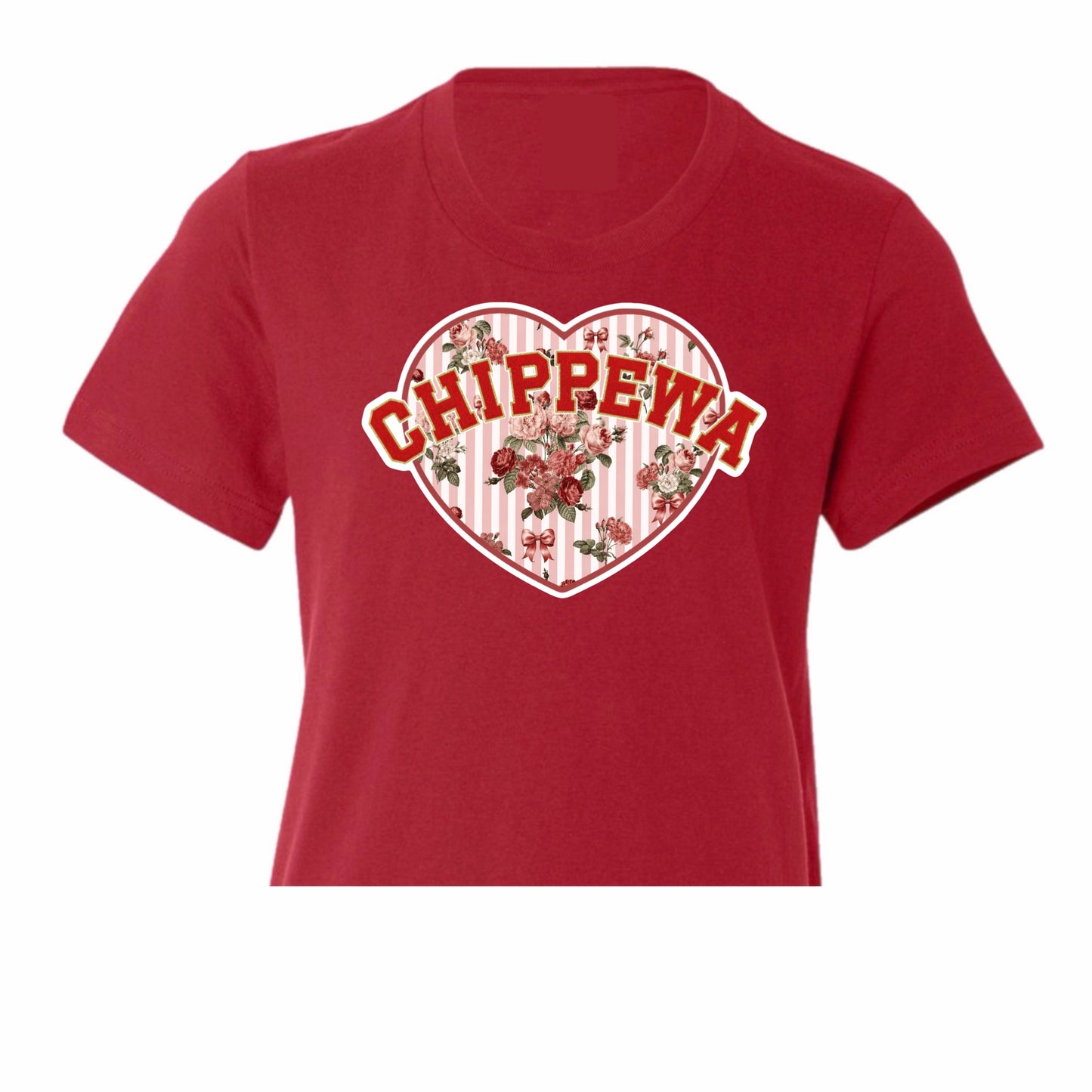 Chippewa floral heart tee