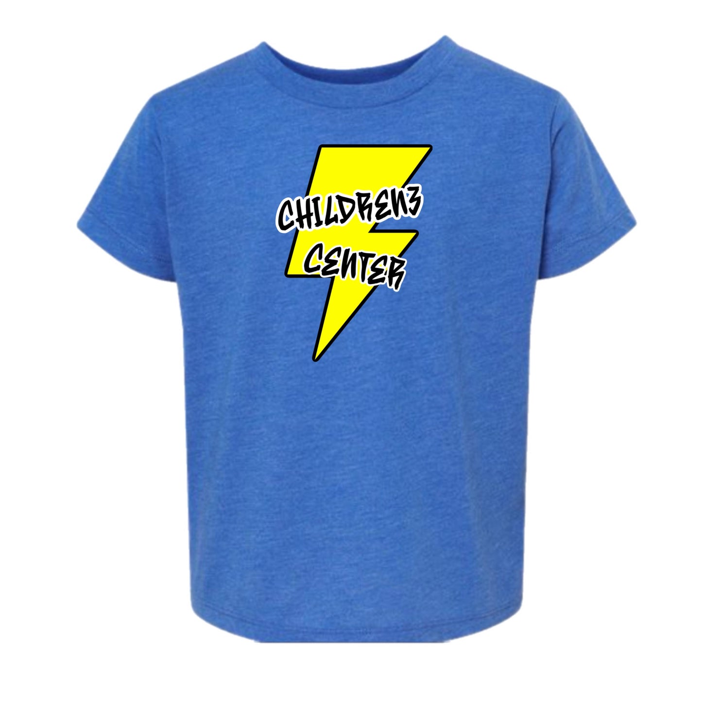 Childrenz Center yellow bolt tee