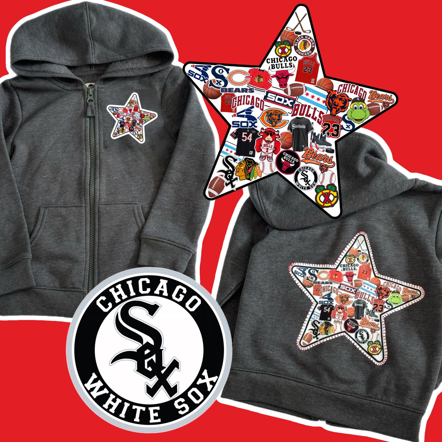 Favorite teams zip hoodie