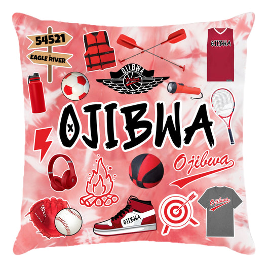 Ojibwa throw pillow