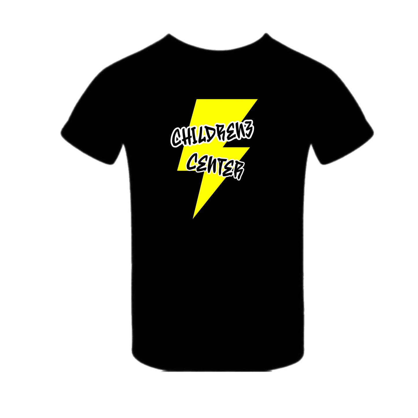 Childrenz Center yellow bolt tee