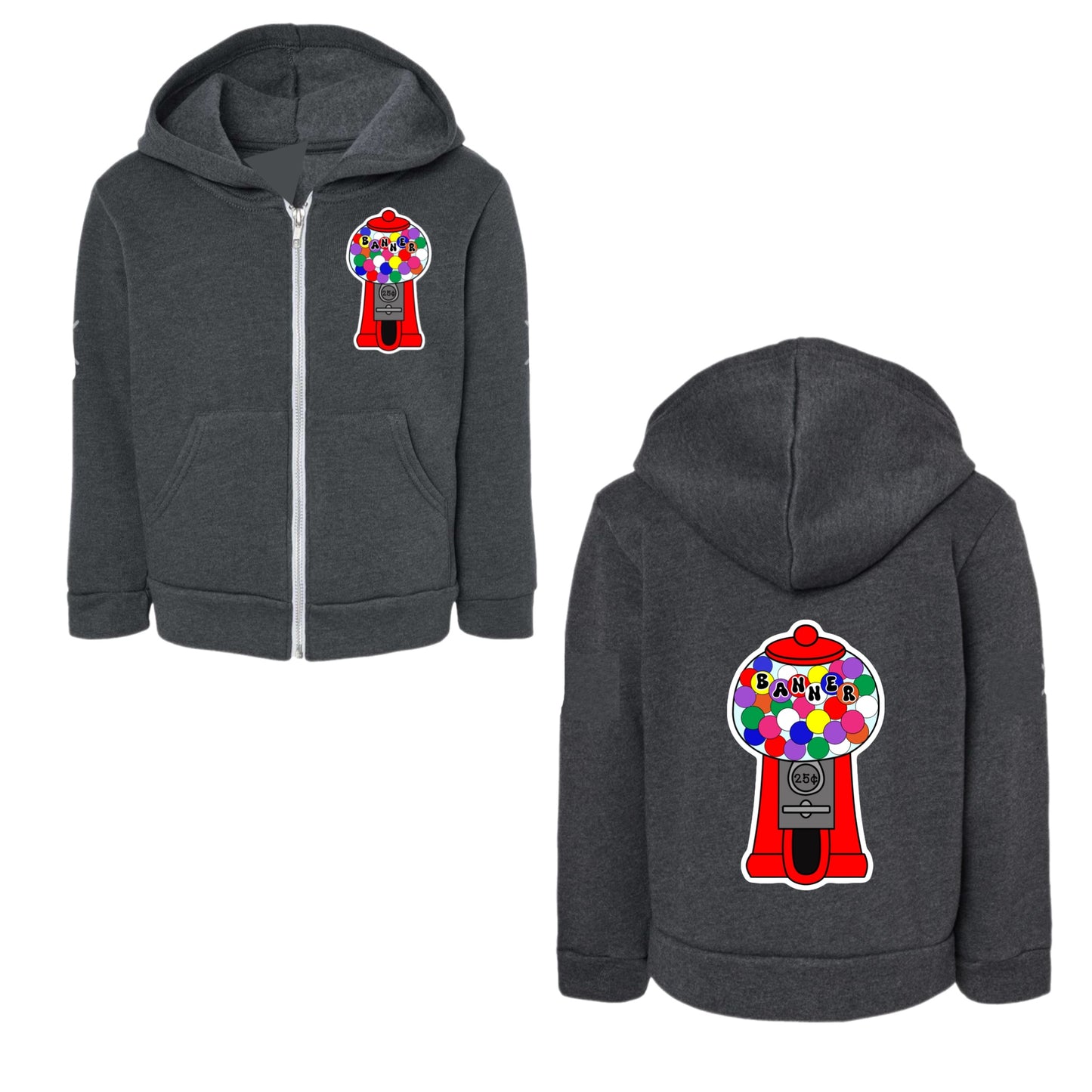 BANNER girls gum ball zip hoodie
