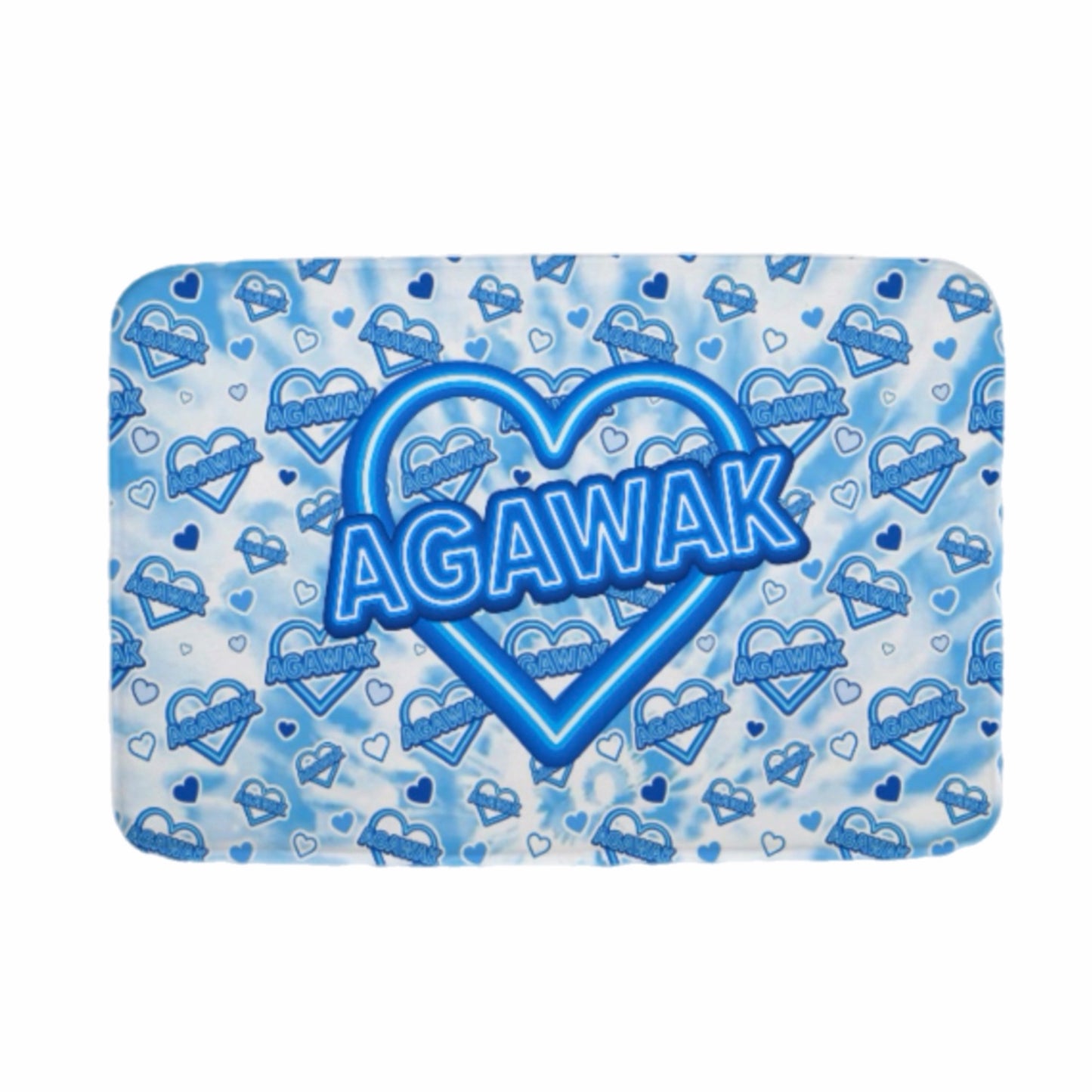 Agawak neon sign floor mat
