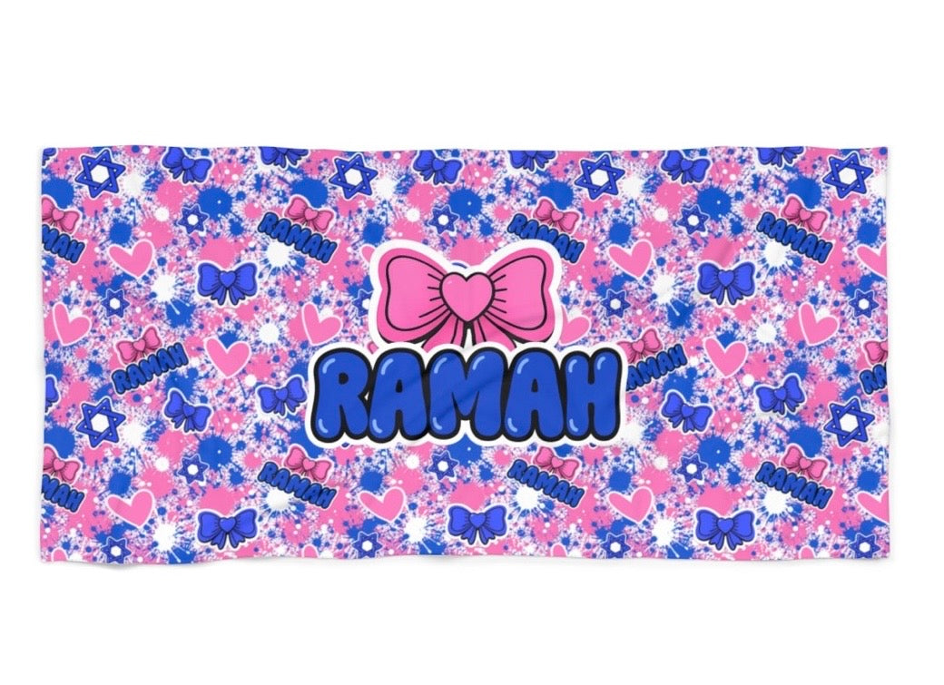 Ramah bow beach towel