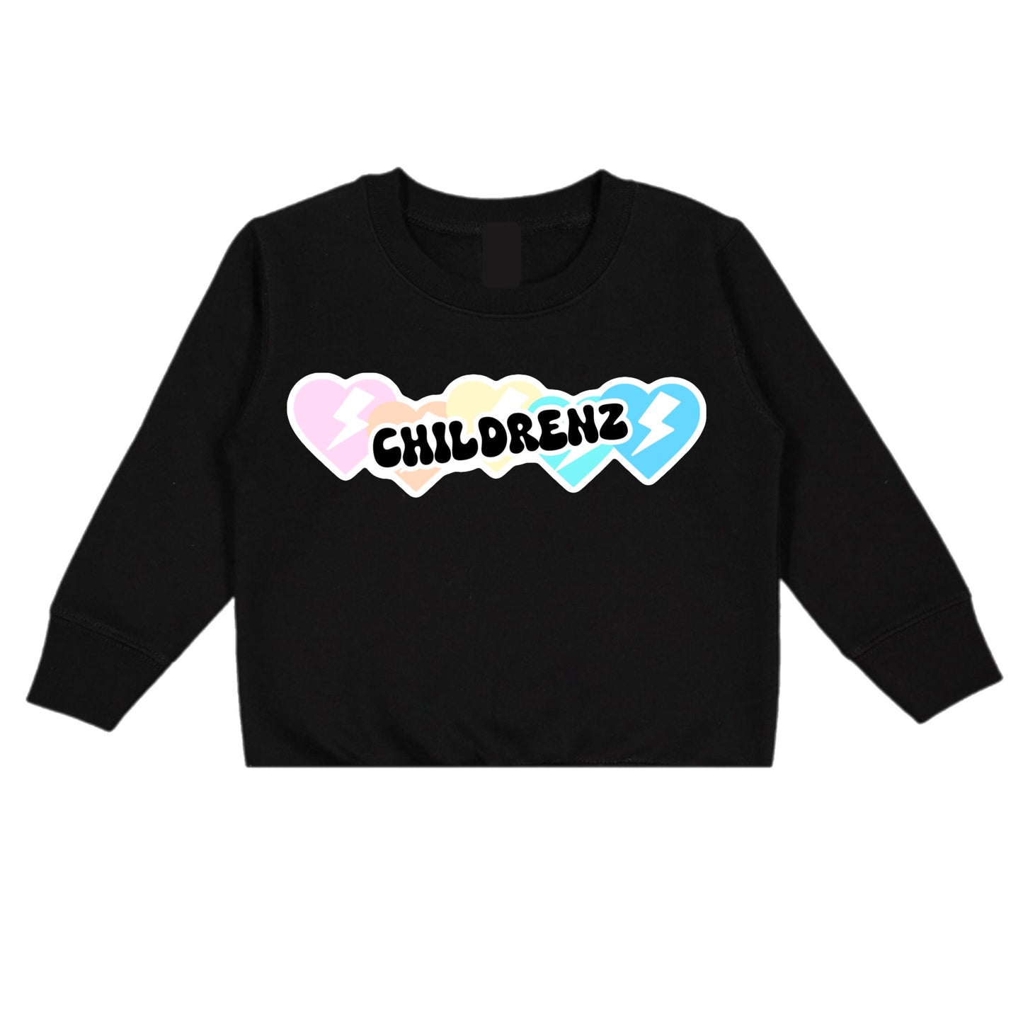 Childrenz Center pastel hearts crewneck